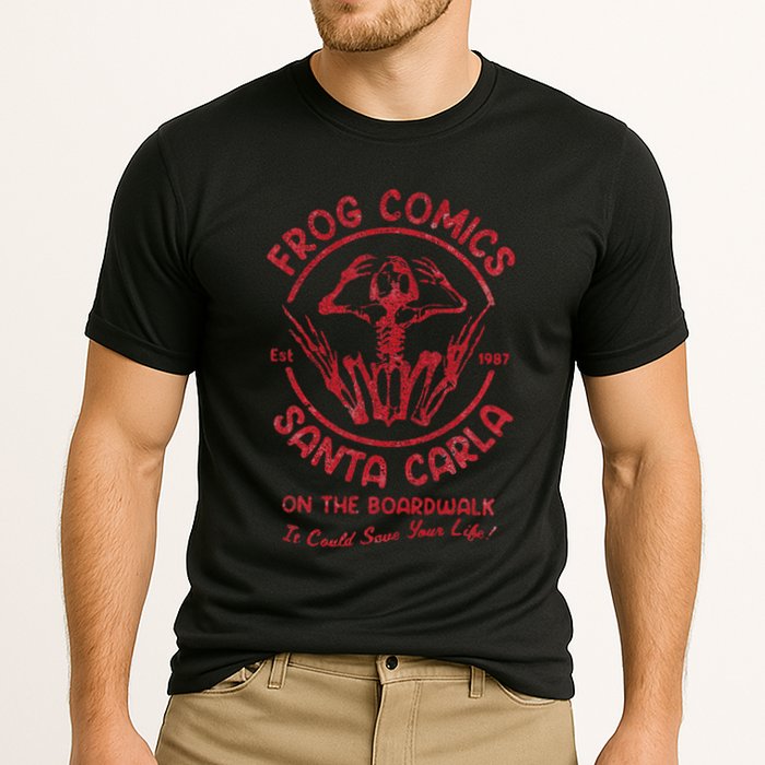 Frog Comics Santa Carla On The Boardwalk Cooling Performance Crew T-Shirt