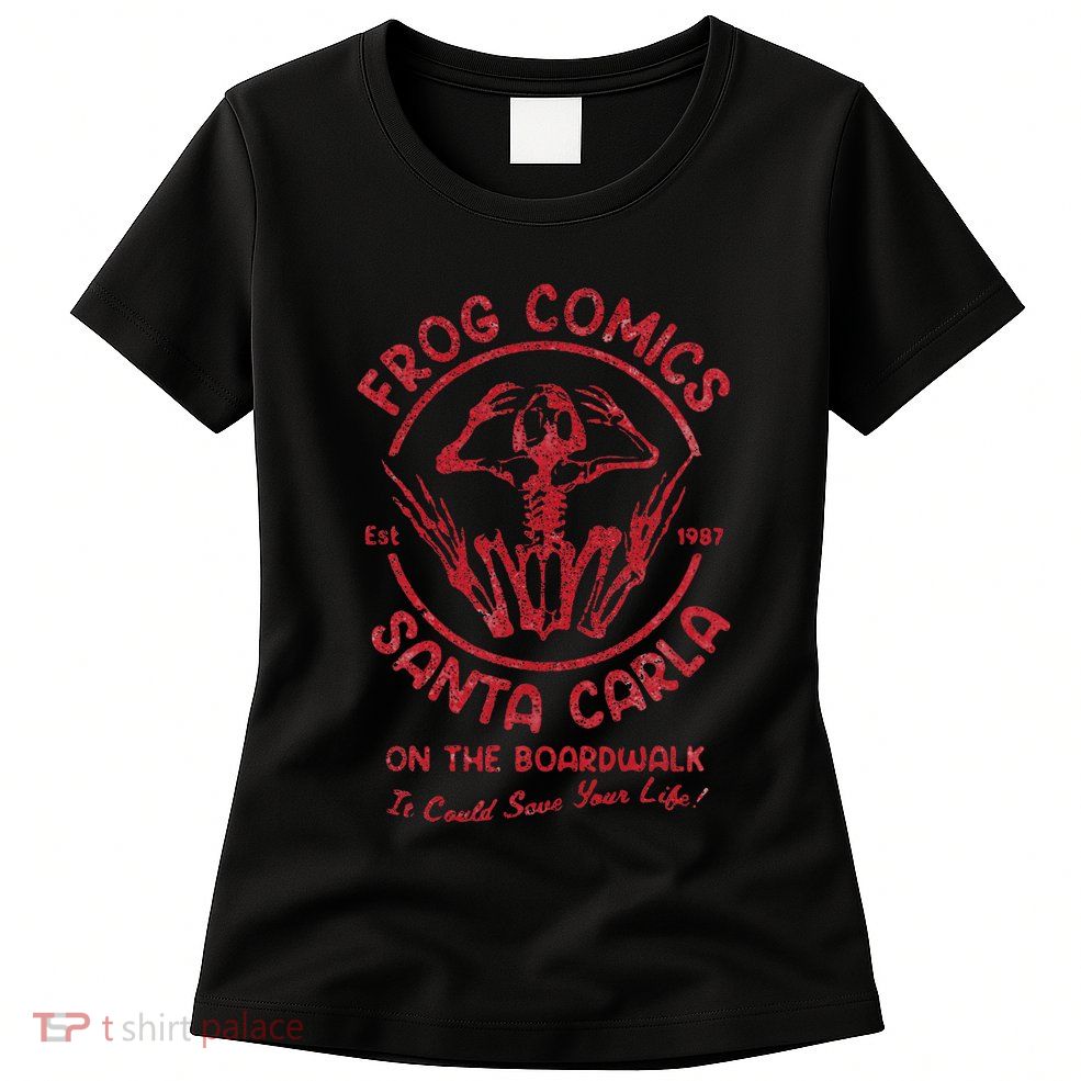 Frog Comics Santa Carla On The Boardwalk Womens T-Shirt