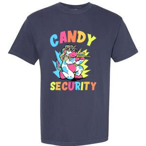 Funny Candy Security | Halloween Party Garment-Dyed Heavyweight T-Shirt