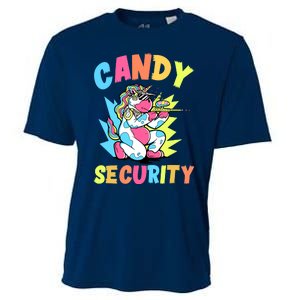 Funny Candy Security | Halloween Party Cooling Performance Crew T-Shirt