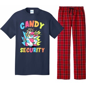 Funny Candy Security | Halloween Party Pajama Set