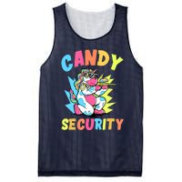 Funny Candy Security | Halloween Party Mesh Reversible Basketball Jersey Tank