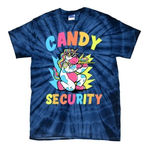 Funny Candy Security | Halloween Party Tie-Dye T-Shirt