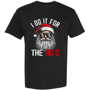 Funny Christmas Santa Claus I Do It For The Hos Cute Xmas Garment-Dyed Heavyweight T-Shirt