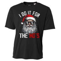 Funny Christmas Santa Claus I Do It For The Hos Cute Xmas Cooling Performance Crew T-Shirt