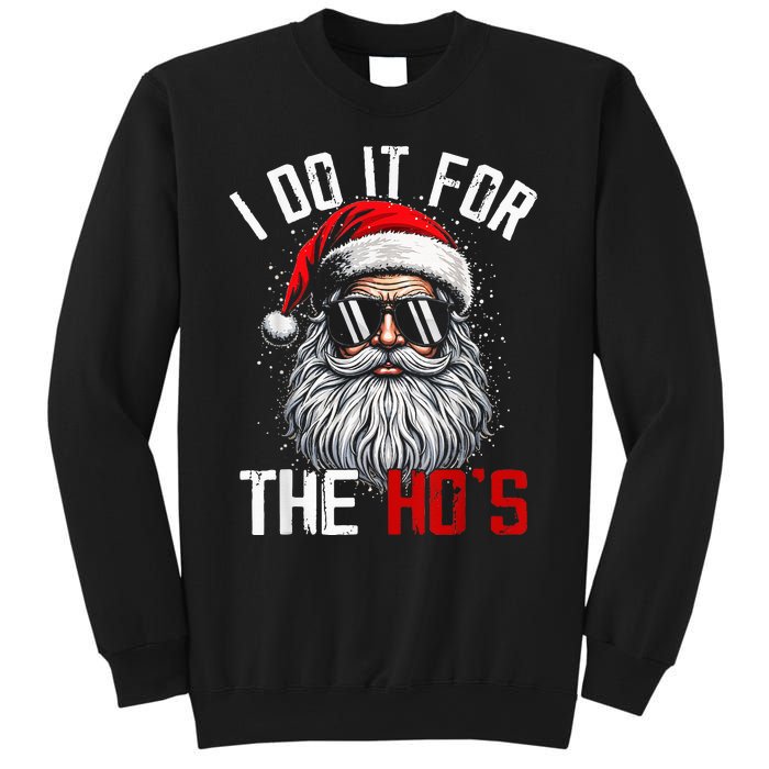 Funny Christmas Santa Claus I Do It For The Hos Cute Xmas Sweatshirt