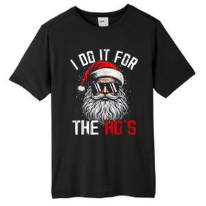 Funny Christmas Santa Claus I Do It For The Hos Cute Xmas Tall Fusion ChromaSoft Performance T-Shirt