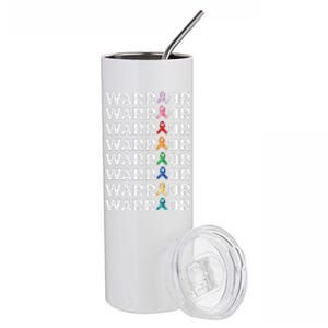 Fighter Cancer Survivor Awareness World Cancer Day Stainless Steel Tumbler