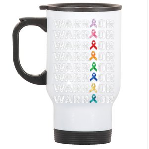 Fighter Cancer Survivor Awareness World Cancer Day Stainless Steel Travel Mug