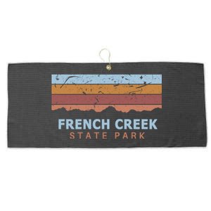 French Creek State Park Pennsylvania Retro Cool Gift Large Microfiber Waffle Golf Towel