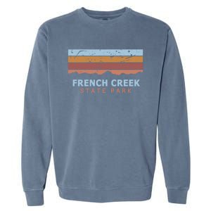 French Creek State Park Pennsylvania Retro Cool Gift Garment-Dyed Sweatshirt