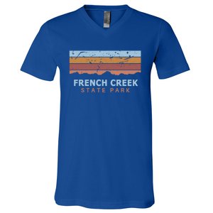 French Creek State Park Pennsylvania Retro Cool Gift V-Neck T-Shirt