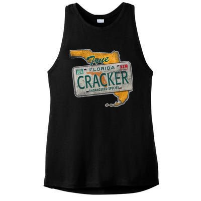 Florida Cracker Shirt Florida Strong Hurricane Ian Support Florida Ladies PosiCharge Tri-Blend Wicking Tank