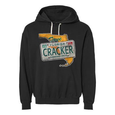 Florida Cracker Shirt Florida Strong Hurricane Ian Support Florida Garment-Dyed Fleece Hoodie