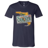 Florida Cracker Shirt Florida Strong Hurricane Ian Support Florida V-Neck T-Shirt