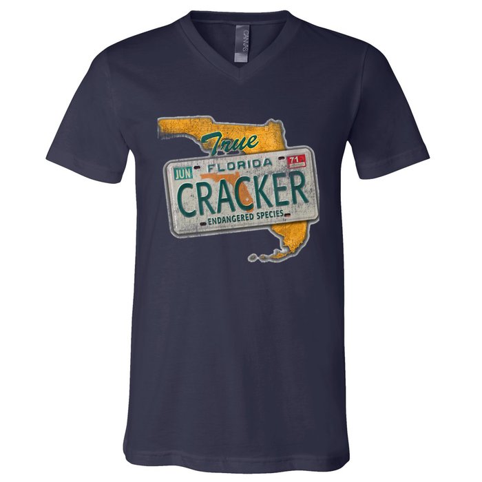 Florida Cracker Shirt Florida Strong Hurricane Ian Support Florida V-Neck T-Shirt