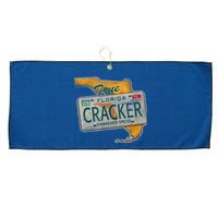 Florida Cracker Shirt Florida Strong Hurricane Ian Support Florida Large Microfiber Waffle Golf Towel