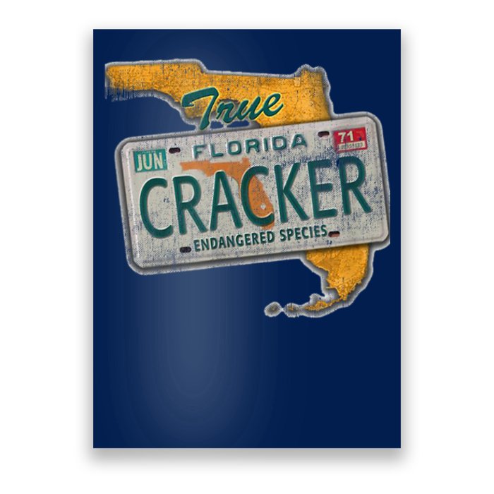 Florida Cracker Shirt Florida Strong Hurricane Ian Support Florida Poster