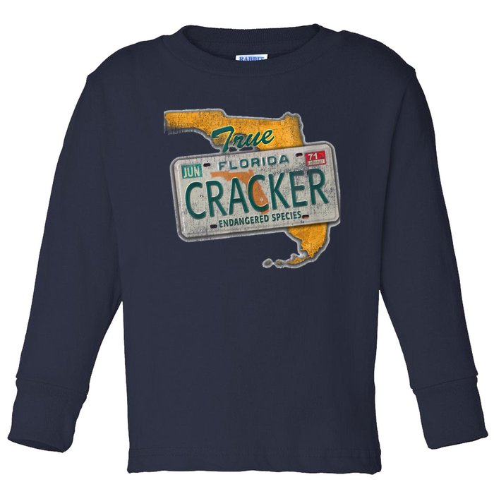 Florida Cracker Shirt Florida Strong Hurricane Ian Support Florida Toddler Long Sleeve Shirt