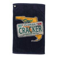 Florida Cracker Shirt Florida Strong Hurricane Ian Support Florida Platinum Collection Golf Towel