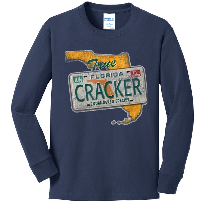 Florida Cracker Shirt Florida Strong Hurricane Ian Support Florida Kids Long Sleeve Shirt