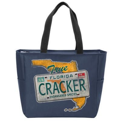 Florida Cracker Shirt Florida Strong Hurricane Ian Support Florida Zip Tote Bag