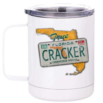 Florida Cracker Shirt Florida Strong Hurricane Ian Support Florida 12 oz Stainless Steel Tumbler Cup