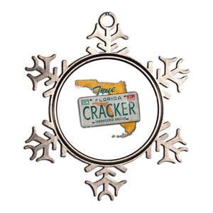 Florida Cracker Shirt Florida Strong Hurricane Ian Support Florida Metallic Star Ornament