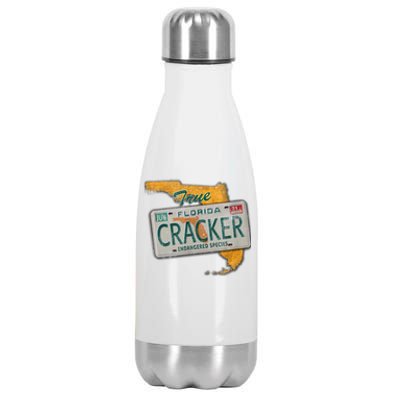 Florida Cracker Shirt Florida Strong Hurricane Ian Support Florida Stainless Steel Insulated Water Bottle