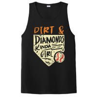 Fun Cute Softball Baseball Dirt & Diamonds Kinda Girl PosiCharge Competitor Tank