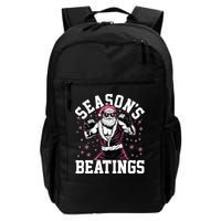 Funny Christmas Seasons Beatings Mma Boxing Santa Claus Backpack