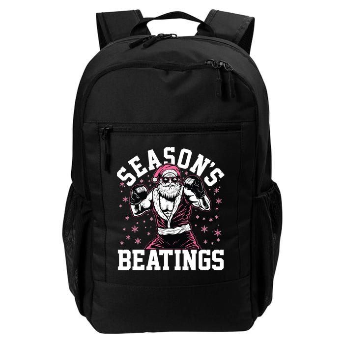 Funny Christmas Seasons Beatings Mma Boxing Santa Claus Backpack