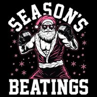 Funny Christmas Seasons Beatings Mma Boxing Santa Claus Backpack