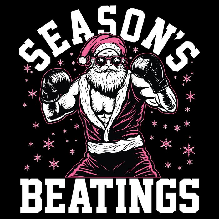 Funny Christmas Seasons Beatings Mma Boxing Santa Claus Backpack