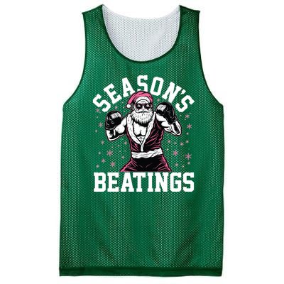 Funny Christmas Seasons Beatings Mma Boxing Santa Claus Mesh Reversible Basketball Jersey Tank