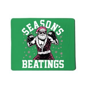 Funny Christmas Seasons Beatings Mma Boxing Santa Claus Mousepad