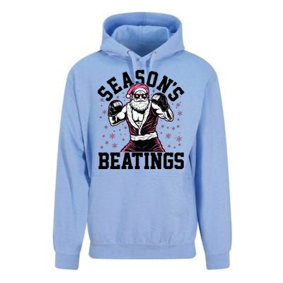 Funny Christmas Seasons Beatings Mma Boxing Santa Claus Unisex Surf Hoodie