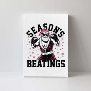 Funny Christmas Seasons Beatings Mma Boxing Santa Claus Canvas