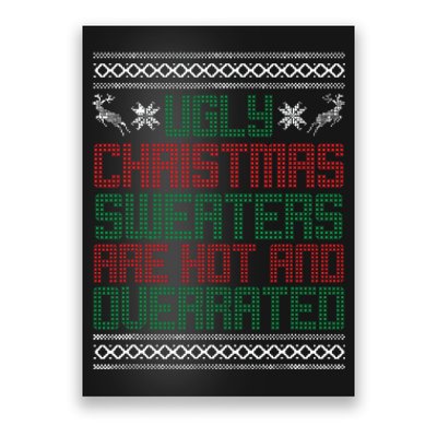 Funny Christmas Shirts For Ugly Sweater Party Poster