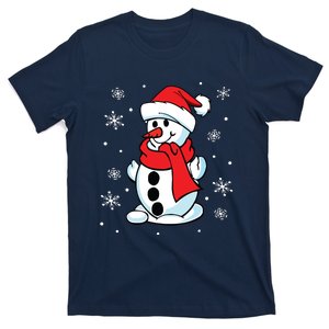 Funny Christmas Snowman Cute Santa T-Shirt