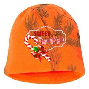 Funny Christmas Sweet But Twisted Candy Cane Xmas Costume Great Gift Kati - Camo Knit Beanie