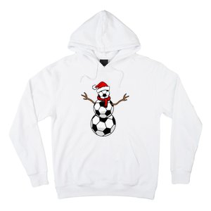 Funny Christmas Soccer Balls Santa Snowman Hoodie