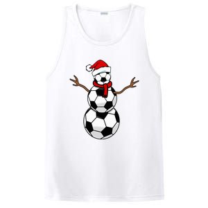 Funny Christmas Soccer Balls Santa Snowman PosiCharge Competitor Tank