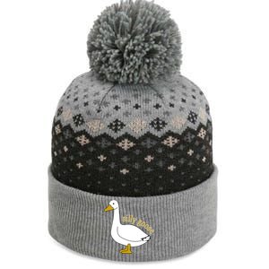 Funny Cute Silly Goose Trendy Clothing The Baniff Cuffed Pom Beanie