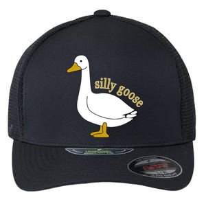 Funny Cute Silly Goose Trendy Clothing Flexfit Unipanel Trucker Cap