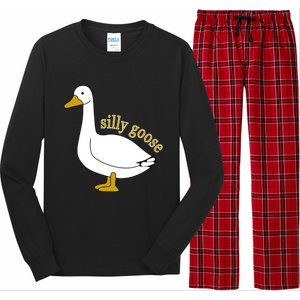 Funny Cute Silly Goose Trendy Clothing Long Sleeve Pajama Set