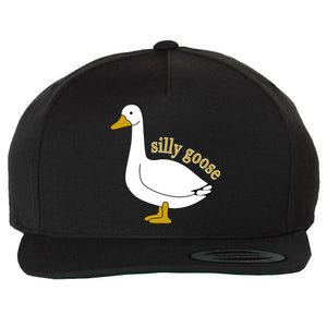 Funny Cute Silly Goose Trendy Clothing Wool Snapback Cap