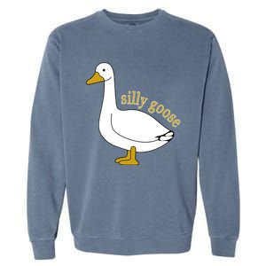 Funny Cute Silly Goose Trendy Clothing Garment-Dyed Sweatshirt