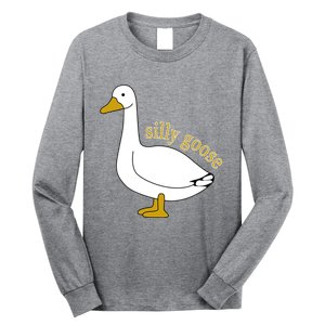 Funny Cute Silly Goose Trendy Clothing Long Sleeve Shirt