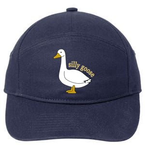 Funny Cute Silly Goose Trendy Clothing 7-Panel Snapback Hat